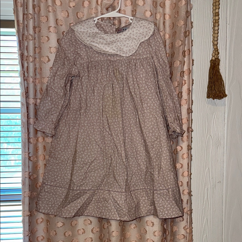 Charming Kids Dress with Collar